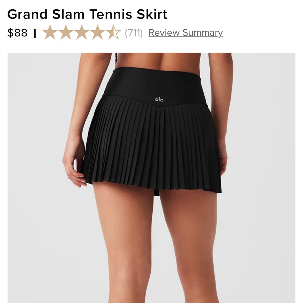 Alo Grand Slam Tennis Skirt